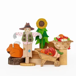 Apple Basket | Wooden Toy Figurine