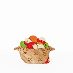 Apple Basket | Wooden Toy Figurine