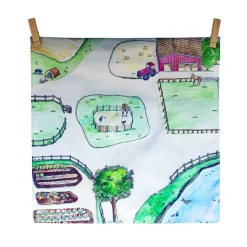 Around the Farm Vegan Play Cloth
