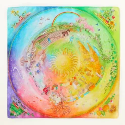 Around the Year on the Farm Playsilk