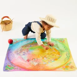 Around the Year on the Farm Playsilk