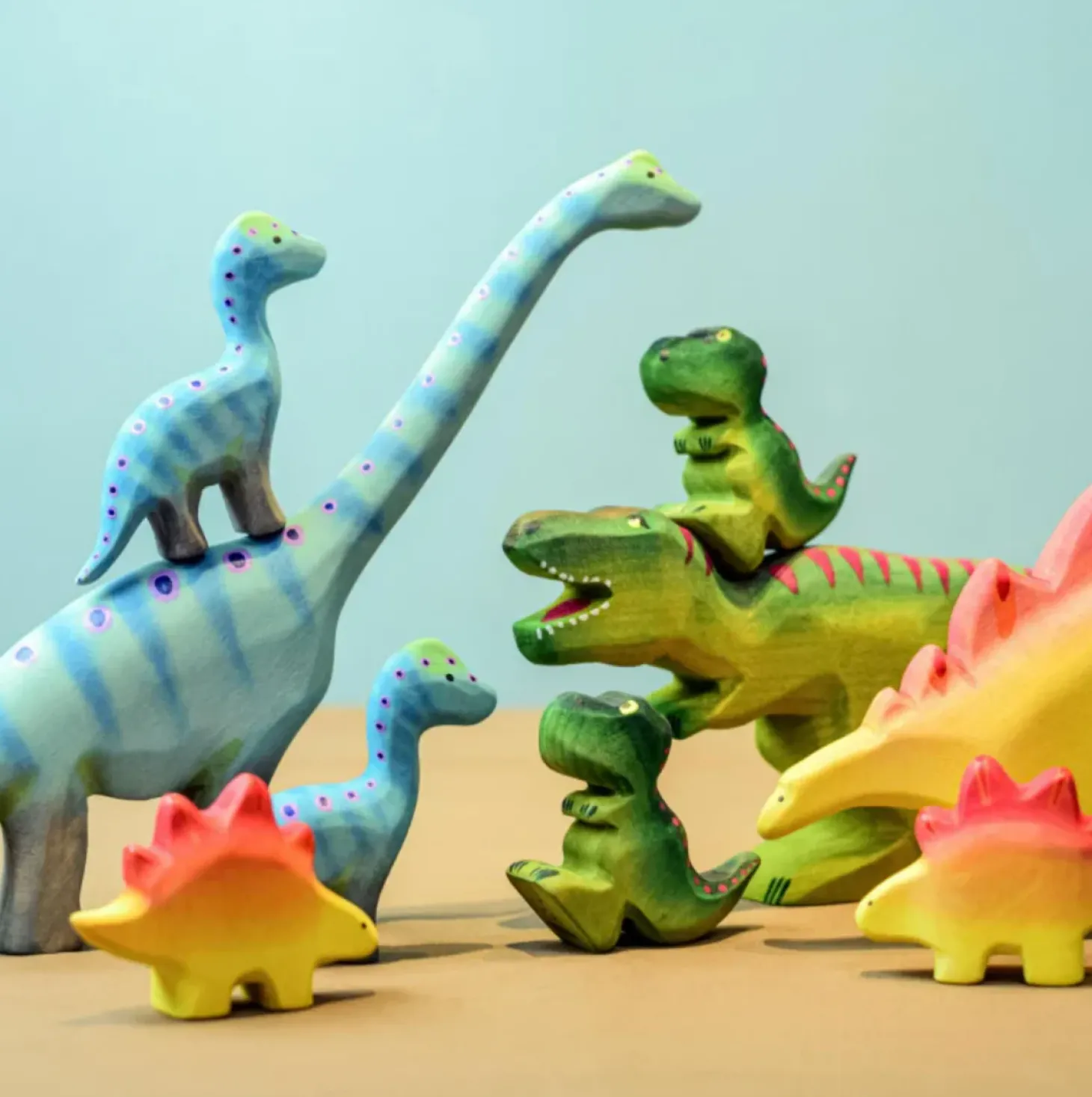 Baby Brontosaurus Dinosaur | Wooden Toy