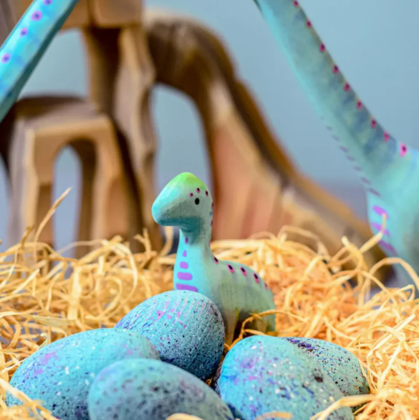 Baby Brontosaurus Dinosaur | Wooden Toy