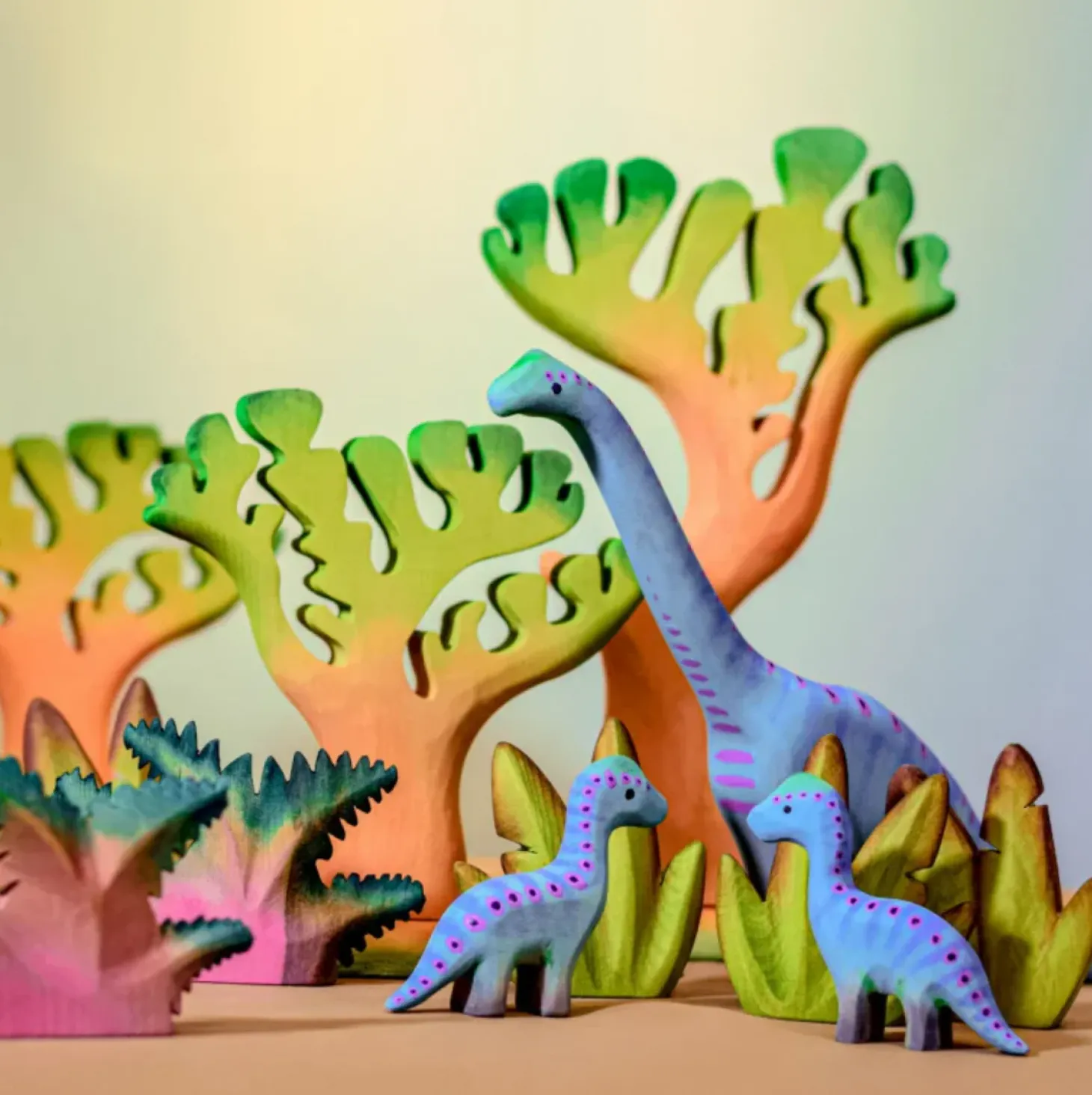 Baby Brontosaurus Dinosaur | Wooden Toy