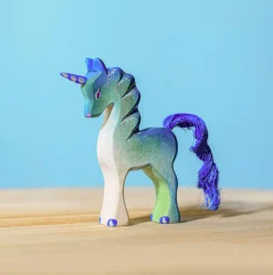 Baby Unicorn (Blue & Green) | Wooden Toy