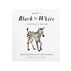 Baby's Black and White Contrast Book: High-Contrast Art for Visual Stimulation at Tummy Time | Board Book