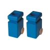 Blue Recycling Bin for Recycling/Garbage Truck (Set of Two)