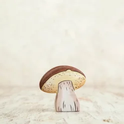 Brown Cap Mushroom | Wooden Toy Figurine