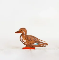 Brown Duck | Wooden Toy Figurine