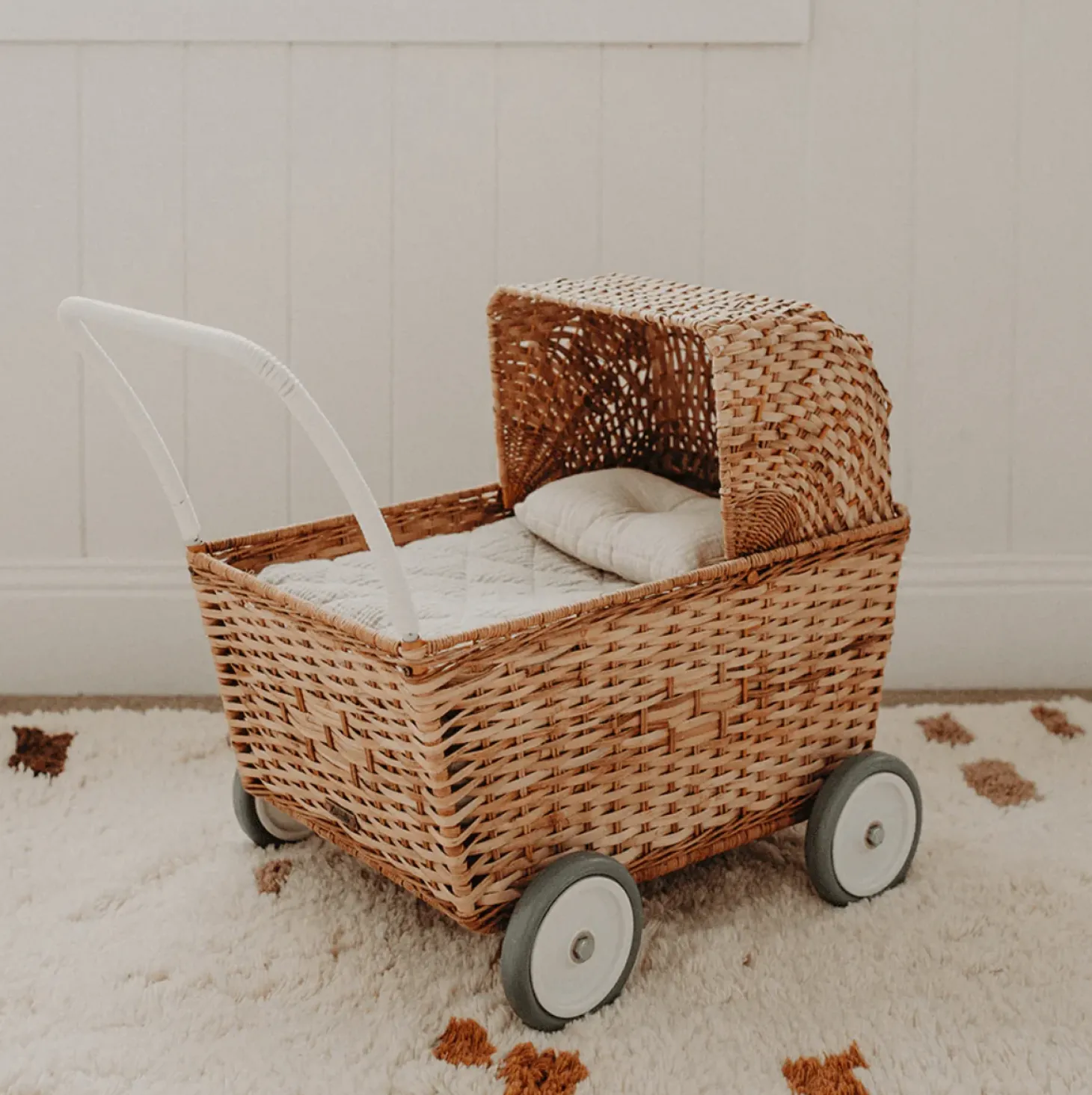 Convertible Rattan Strolley (Natural)