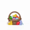 Easter Basket with Chicks and Eggs | Wooden Toy