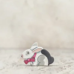 Easter Bunny (White) | Wooden Easter Toy