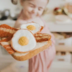 Felt Bacon and Eggs | Play Food Set
