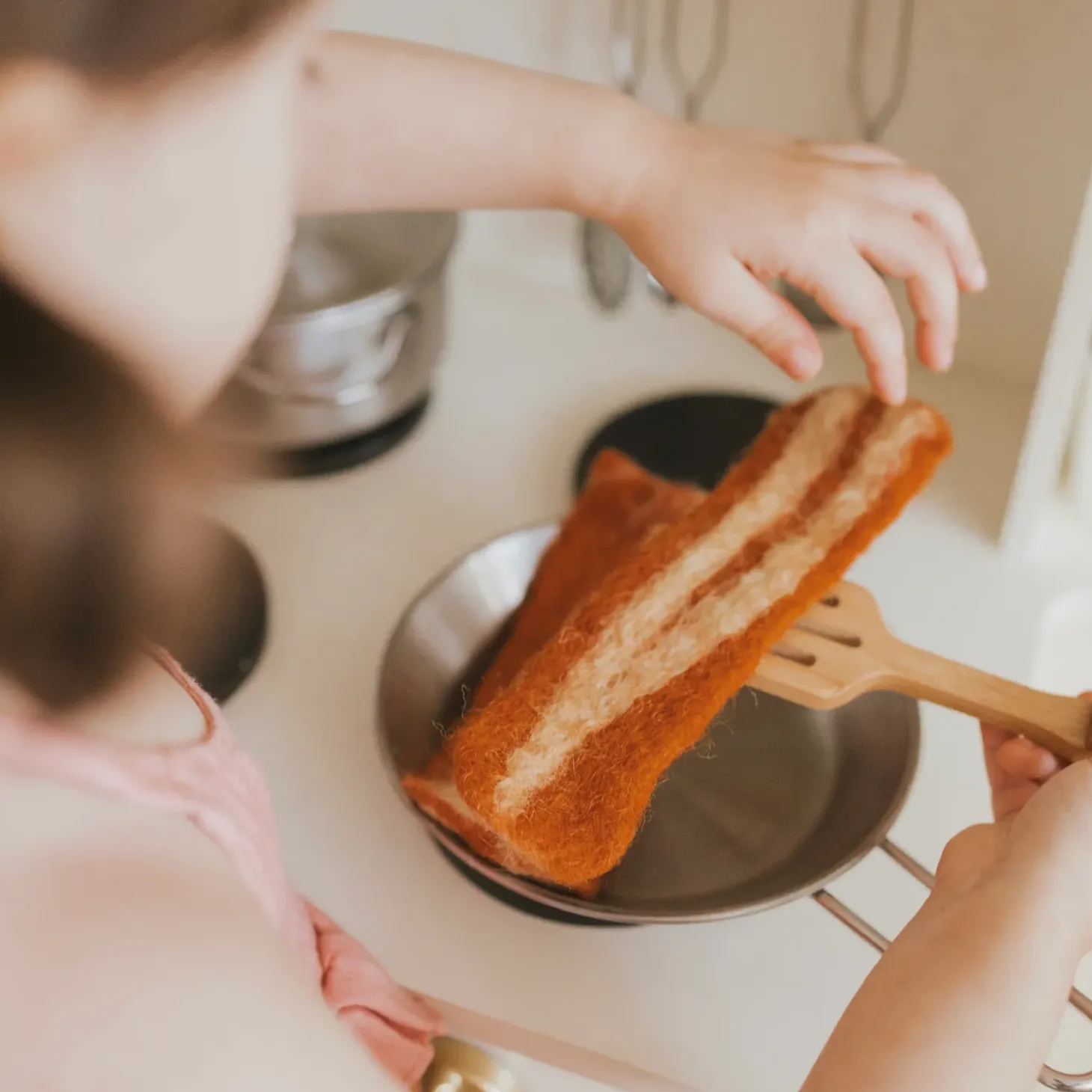 Felt Bacon and Eggs | Play Food Set