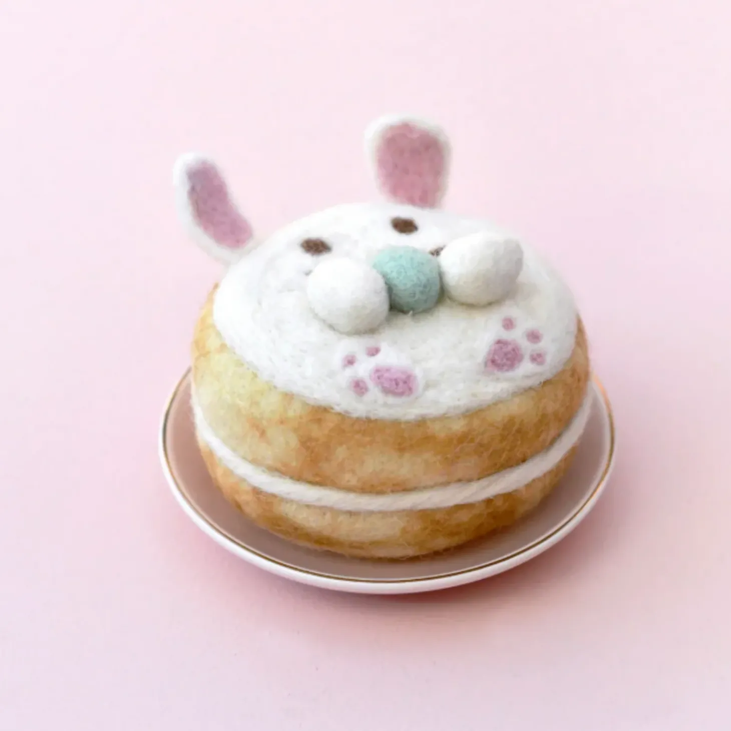 Felt Bunny Donut | Easter Play Food