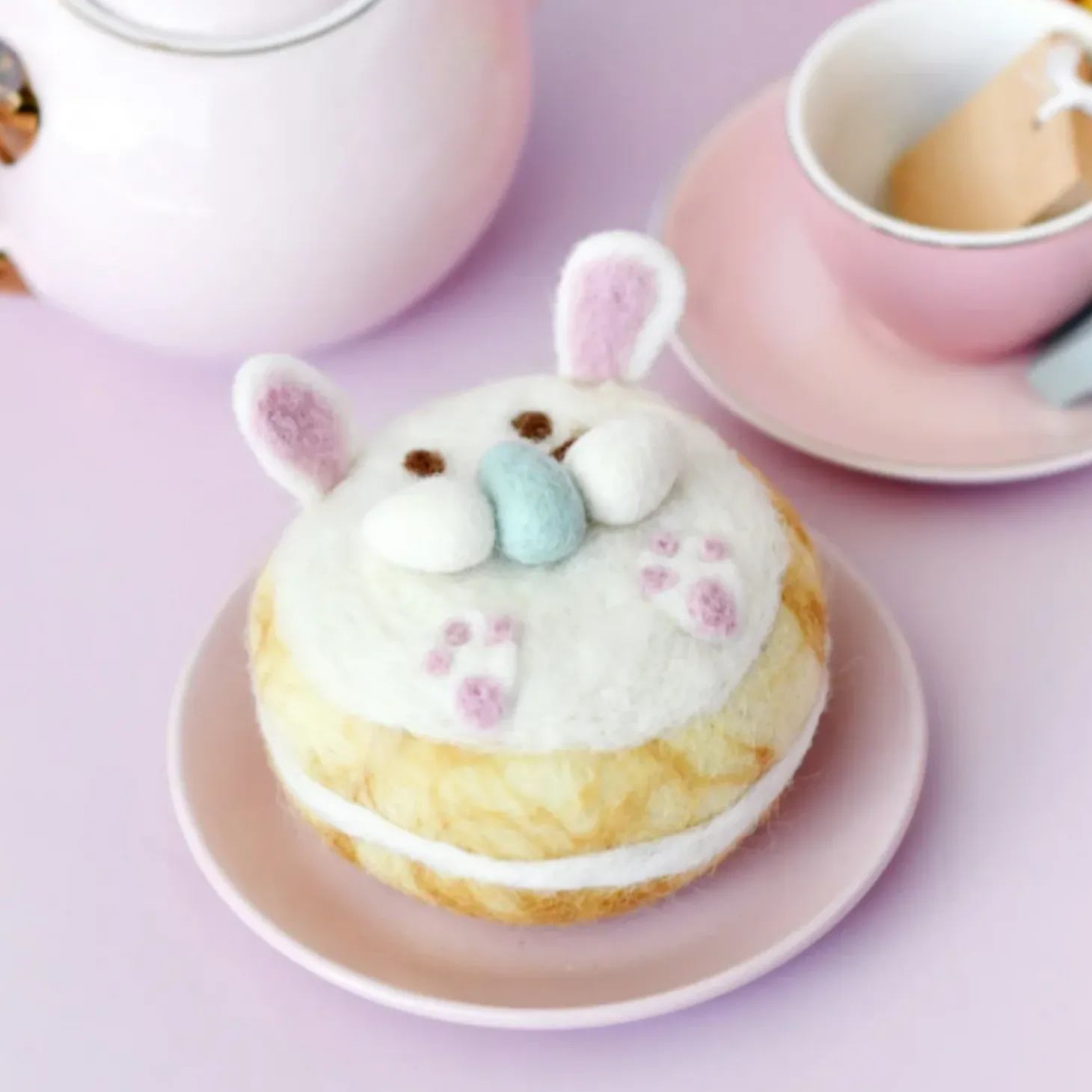 Felt Bunny Donut | Easter Play Food