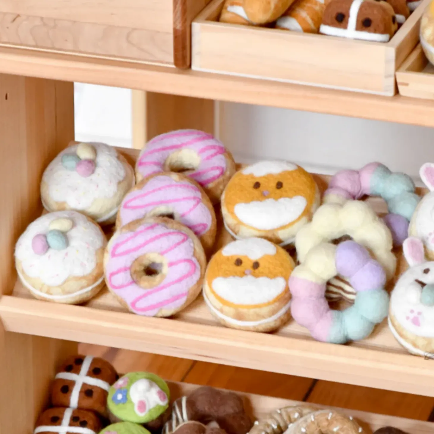 Felt Bunny Donut | Easter Play Food
