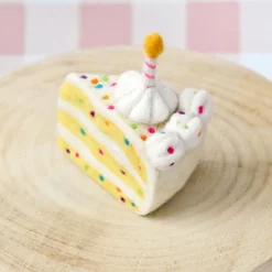 Felt Confetti Cake Slice | Play Food