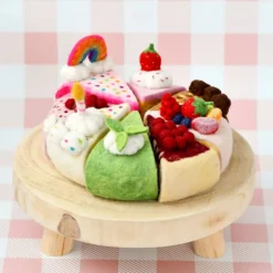 Felt Confetti Cake Slice | Play Food