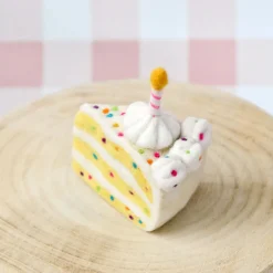 Felt Confetti Cake Slice | Play Food