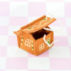 Felt Gingerbread House (Green Door)
