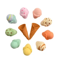 Felt Ice Creams and Waffle Cones | Play Food Set