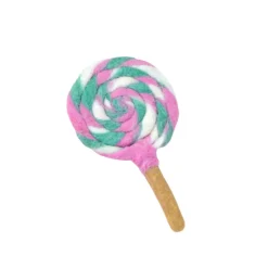 Felt Pink and Green Swirls Lollipop | Play Food
