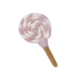 Felt Pink and White Swirl Lollipop | Play Food