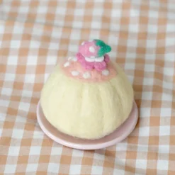 Felt Pink Strawberry Bundt Cake | Play Food