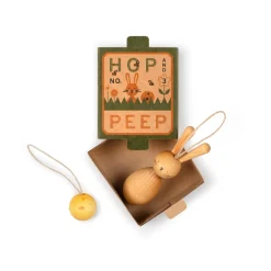 Grapat Wooden Ornament Set (Hop and Peep)