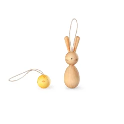 Grapat Wooden Ornament Set (Hop and Peep)