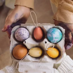 Grapat Wooden Ornament Set (Sunrise Eggs)