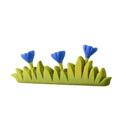 Grass with Blue Flowers (Large) | Wooden Toy