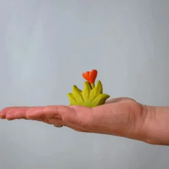 Grass with Orange Flowers (Small) | Wooden Toy