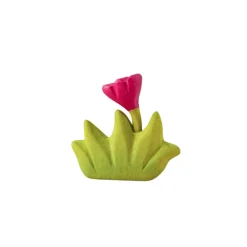 Grass with Pink Flowers (Small) | Wooden Toy