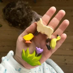 Grass with Purple Flower (Small) | Wooden Toy