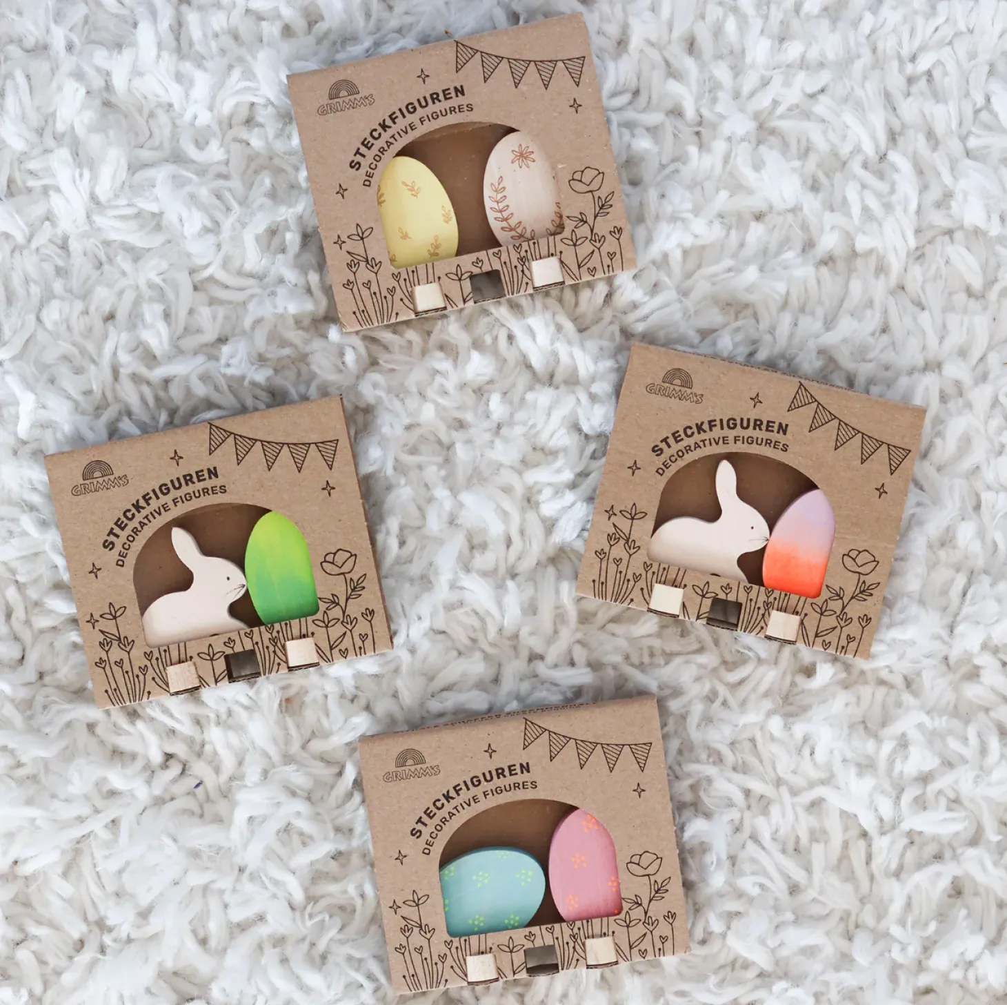 Grimm's Celebration Ring Deco (Easter Egg Ornamental Duo - 2pcs)