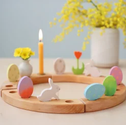 Grimm's Celebration Ring Deco (Easter Set Batik Orange - 2pcs)