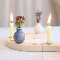 Grimm's Celebration Ring Deco Vase (Blue)