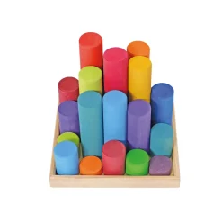 Grimm's Large Building Rollers (Rainbow)