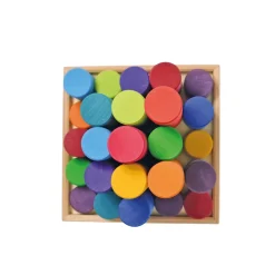 Grimm's Large Building Rollers (Rainbow)