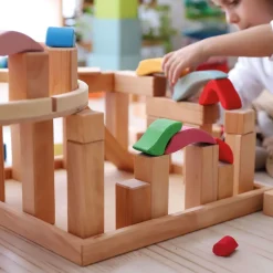 Grimm's Large Natural Stepped Pyramid Building Set