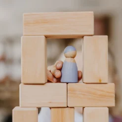 Grimm's Large Natural Stepped Pyramid Building Set