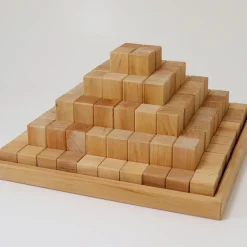 Grimm's Large Natural Stepped Pyramid Building Set