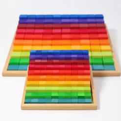 Grimm's Small Stepped Counting Block Set (2cm thick)