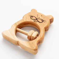 Handmade Beaver Rattle & Teething Toy