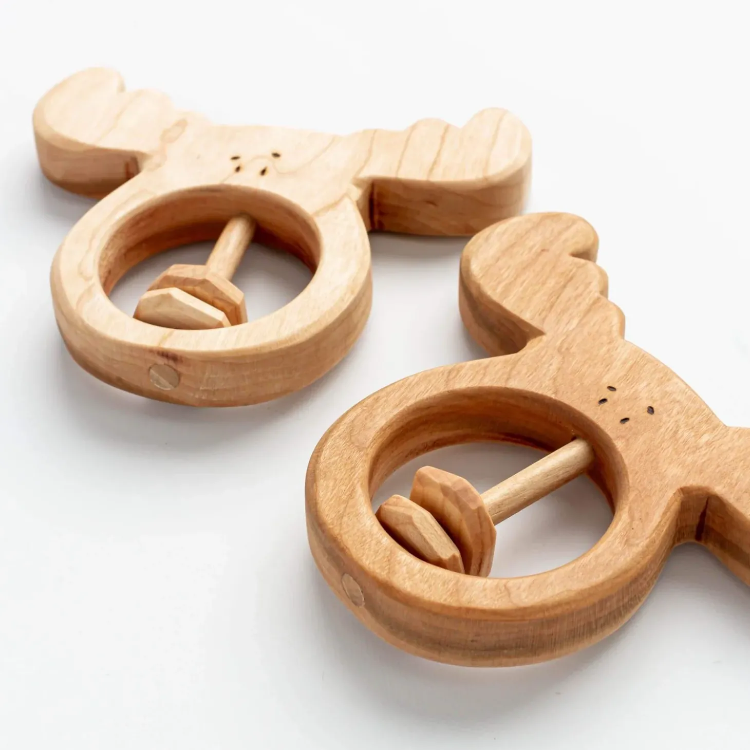 Handmade Moose Rattle & Teething Toy