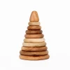 Handmade Natural Wooden Ring Stacker