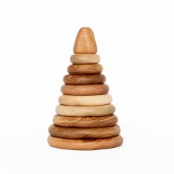 Handmade Natural Wooden Ring Stacker