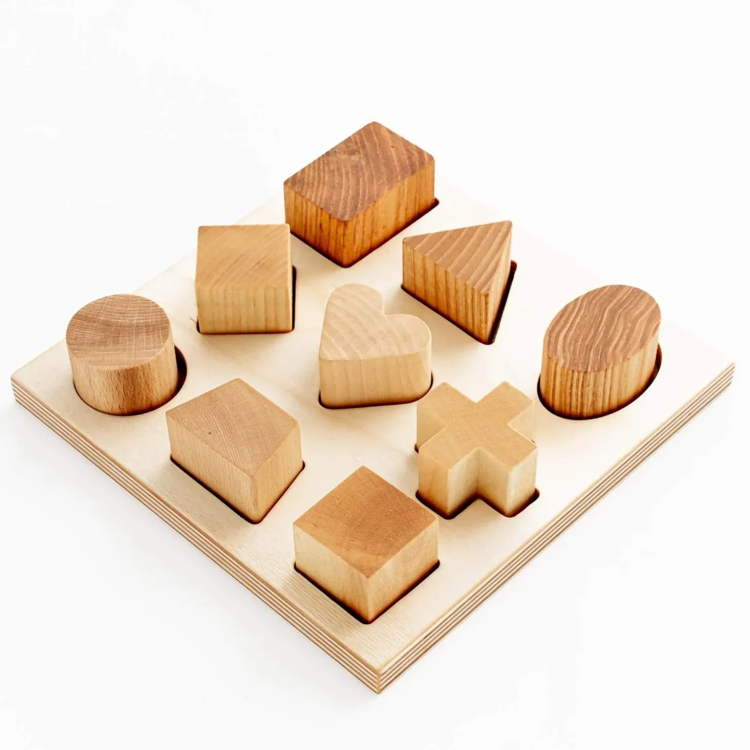 Handmade Shapes Puzzle Board